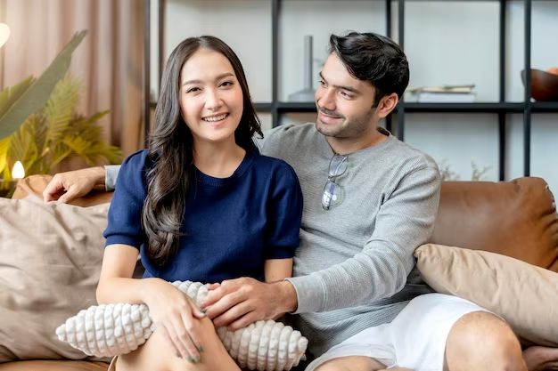 Couple on a sofa